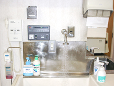 手洗い・消毒コーナー 写真